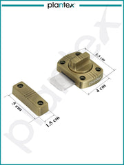 Plantex Bathroom Door Latch/Baby Latch for Bathroom/Latch Lock for Main Door/Door Stopper/Latch for Door Chitkani-Pack of 1 (Brass Antique)