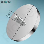 Plantex ABS Round Rain Shower Head for bathroom with LED/360Â° Rotatable Shower Head for bathroom/Pressurized Shower Head/Showers for bathroom-(Chrome)