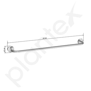 Plantex Stainless Steel Single Towel Rod/Towel Bar/Towel Holder/Towel Hanger for Bathroom/Bathroom Accessories - 24 Inch (Chrome)