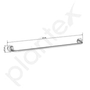 Plantex Stainless Steel Single Towel Rod/Towel Bar/Towel Holder/Towel Hanger for Bathroom/Bathroom Accessories - 24 Inch (Chrome)