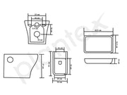 Plantex Ceramic Bathroom White Commode and Wash Basin Set/Rim Washdown Flush/P Trap Commode for Toilet/Wash Basin for Bathroom - Combo - (White)