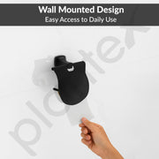 Plantex Space Aluminum Toilet Paper Roll Holder/Toilet Paper Holder/Tissue Paper Roll Holder for Bathroom Accessories (Black)