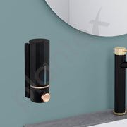 Plantex Soap Dispenser for Bathroom/ABS Shampoo Dispenser/Handwash Dispenser/Soap Dispenser for Washbasin/Bathroom Accessories - Pack of 1 (Black)