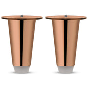 Plantex Heavy Duty Round 4 inch Spare Sofa Legs for Bed Furniture/Sofa Legs for Furniture Fitting/Table Legs/Sofa Leg Set of 2 pcs (Rose Gold)