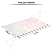 Plantex Stainless Steel Chopping Board/Vegetable Cutting Board/Anti-Bacterial, Scratch-Resistant, Durable, Non-Slip & Knife Friendly Cutting Pad (Size- 31 X 20.5 cm)