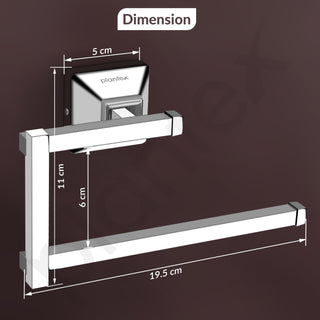 Plantex 304 Grade Stainless Steel Hand Towel Hanger for Washbasin/Towel Holder for Kitchen/Napkin Holder/Bathroom Accessories - Squaro (Chrome)