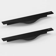 Plantex Profile Handle for Kitchen Cabinet/6 Inch Aluminium Drawer Profile Handle/Wardrobe Pull Handle for Home/Office/Hotel - Pack of 2 (Black)