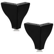 Plantex Heavy Duty Round 4 inch Spare Sofa Legs for Bed Furniture/Sofa Legs for Furniture Fitting/Table Legs/Sofa Leg Set of 2 pcs (Black)