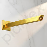 Plantex 14-Inch Shower Arm for Overhead Shower/Stainless Steel Shower Pipe/Wall Mount Bathroom Fitting with Ã‚Â½-Inch Thread - Pack of 1 (PVD Gold)
