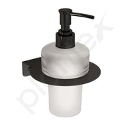 Plantex Liquid Soap Dispenser for Bathroom/Stainless Steel Glass Shampoo Dispenser/Hand wash Dispense/Bathroom Accessories - Pack of 1 (Black)