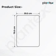 Plantex Aluminium Frame Mirror for Wall/Rectangle Wall Mount Mirror for Bedroom/Dressing Room/Living Room/Entryway - (24x32 Inch-Black)