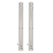 Plantex Heavy Duty 12-inch Joint-Less Tower Bolt for Wooden and PVC Doors for Home Main Door/Bathroom/Windows/Wardrobe - Pack of 2 (703, Silver-Chrome)