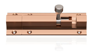Plantex Stainless Steel 4 inch Tower Bolt/Tower Bolt for Home,Offices Doors and Windows/Tower Bolt for Main Door/Door Latch/Kundi/Chitakini/Door Latch for Windows (Rose Gold, Pack of 4)