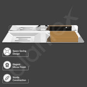 Plantex Stainless Steel Double Soap Holder for Bathroom/Soap Stand/Soap Dish/Wall Mounted Soap Holder/Bathroom Accessories