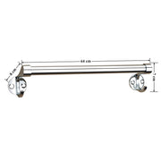 Plantex Stainless Steel Towel Hanger for Bathroom/Single Towel Rod/Towel Bar/Bathroom Accessories(24 Inch-Chrome)