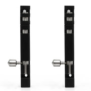 Plantex Stainless Steel Tower Bolt/Tower Bolt for Home,Offices Doors & Windows/4 Inch Tower Bolt for Main Door/Door Latch/Kundi/Chitakini/Door Latch for Windows - Pack of 2 (Black)