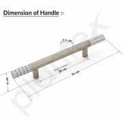 Plantex Door Handle/Stainless Steel 14 inch Main Door Handle/Pull-Push Handle for Home & Office/3 Years Warranty Pack of 2 (Satin White)
