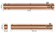 Plantex Stainless Steel 12 inch Tower Bolt/Tower Bolt for Home,Offices Doors and Windows/Tower Bolt for Main Door/Door Latch/Kundi/Chitakini/Door Latch for Windows (Rose Gold, Pack of 6)