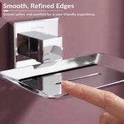 Plantex Aqua Heavy-Duty Stainless Steel Soap Holder for Bathroom/Soap Dish/Soap Stand/Bathroom Accessories - (Chrome)