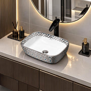 Plantex Washbasin for Bathroom/Tabletop Wash Basin/Countertop Wash Basin/Vessel Sink (EQTT-495, 14 x 10 x 5 Inch)