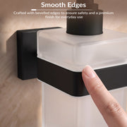 Plantex Stainless Steel Liquid Soap Dispenser for Bathroom/Shampoo/Hand wash Dispenser/Bathroom Accessories - Aqua (Black)