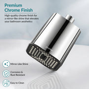 Plantex ABS Square Head Shower/4 Inch Overhead Rain Shower for Home/Hotel/Adjustable Shower Head for Bathroom - Pack of 1 (Chrome, 9012)