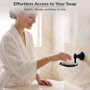 Plantex 304 Grade Stainless Steel Soap Holder/Stand for Bathroom and Wash Basin Bathroom Accessories - Niko (Black)