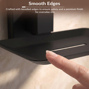Plantex Soap Holder for Bathroom/Stainless Steel Soap Stand/Soap Case/Soap Dish/Bathroom Accessories - Aqua (Black)