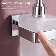 Plantex Heavy-Duty Stainless Steel Liquid Soap Dispenser/Hand Wash Dispenser/Shampoo Dispenser/Bathroom Accessories -Aqua (Chrome)