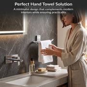 Plantex 304 Grade Stainless Steel Towel Ring/Napkin Hanger/Towel Holder for Wash Basin/Bathroom Accessories - Crystal (Chrome)