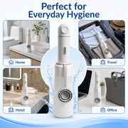 Plantex Portable Bidet for Travel/Rechargeable Travel Bidet Spray for Toilet/450ML Detachable Bottle/2 Pressure Modes, IPX7 Waterproof Electric Jet Spray for Women, Men & Baby (White)
