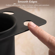 Plantex Tumbler Holder for Bathroom/Stainless Steel Toothpaste Holder/Toothbrush Holder/Bathroom Accessories - Pack of 1 (Black)