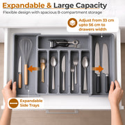 Plantex Expendable Cutlery Tray/Cutlery Organizer for Kitchen Drawer