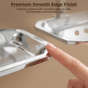 Plantex Stainless Steel 304 Grade Darcy Soap Holder for Bathroom/Soap Dish/Bathroom Soap Stand/Bathroom Accessories(Chrome) - Pack of 1