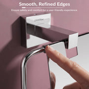 Plantex Aqua Heavy-Duty Stainless Steel Toilet Paper Roll Holder/Toilet Paper Holder in Bathroom/Kitchen/Bathroom Accessories (Chrome) - Pack of 1