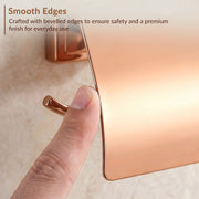 Plantex 304 Grade Stainless Steel Toilet Paper Holder/Stand for Toilet Paper Roll/Tissue Paper Holder - Decan (Rose Gold)