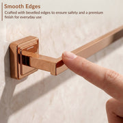 Plantex 304 Grade Stainless Steel Bathroom Single Towel Rod/Stylish and Durable Towel Hanger/Towel Stand/Bathroom Accessories - Decan (Rose Gold Finish)