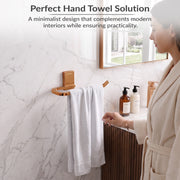Plantex 304 Grade Stainless Steel Napkin Holder for Wash Basin/Towel Holder for Bathroom/Towel Holder/Towel Ring/Bathroom Accessories - Crystal (PVD Rose Gold)