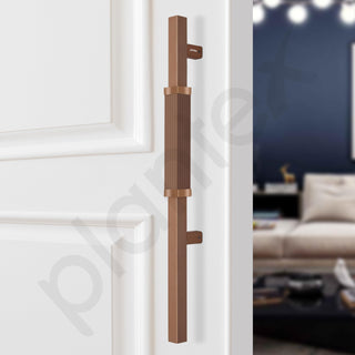 Plantex 20.5 Inch Main Door Handle/Aluminium Door Handle/Pull-Push Door Handle - (Pack of 1, Rose Gold)