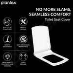 Plantex Hygienic Toilet Combo/ Polypropylene Toilet Seat Cover for Bathroom/ Pure Brass Health Faucet set with 1.20 meter Hose Pipe for Toilet with Wall Hook - Combo (Chrome)