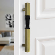 Plantex Door Handle/Stainless Steel Handle for Main Door/12 Inch Pull-Push Handle for Home/Office/Hotel - Pack of 1 (Brass Antique and Black) - 3 Years Warranty