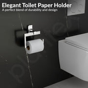 Plantex 304 Grade Stainless Steel Toilet Paper Holder for Bathroom/Tissue Paper Roll Holder/Toilet Paper Roll Holder for Bathroom Accessories - (Rolex, Chrome)