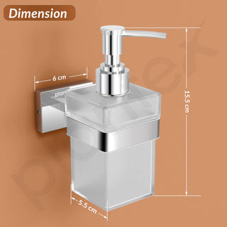 Plantex Stainless Steel Liquid Soap Dispenser/Shampoo Dispenser/Hand Wash Dispenser/Bathroom Accessories - Nexa (Chrome)