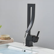 Plantex Pure Brass Faucet for Wash Basin | Hot & Cold Mixer Tap for Basin | 360Ãƒâ€šÃ‚Â° Rotation Faucet for Bathroom- (Black)