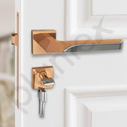 Plantex Premium Door Lock with 3 Years of Warranty/Main Door Lock for Home/Mortise Lock for Door - Main Door Lock Set(7082 PVD Choco & Satin Black Matt)