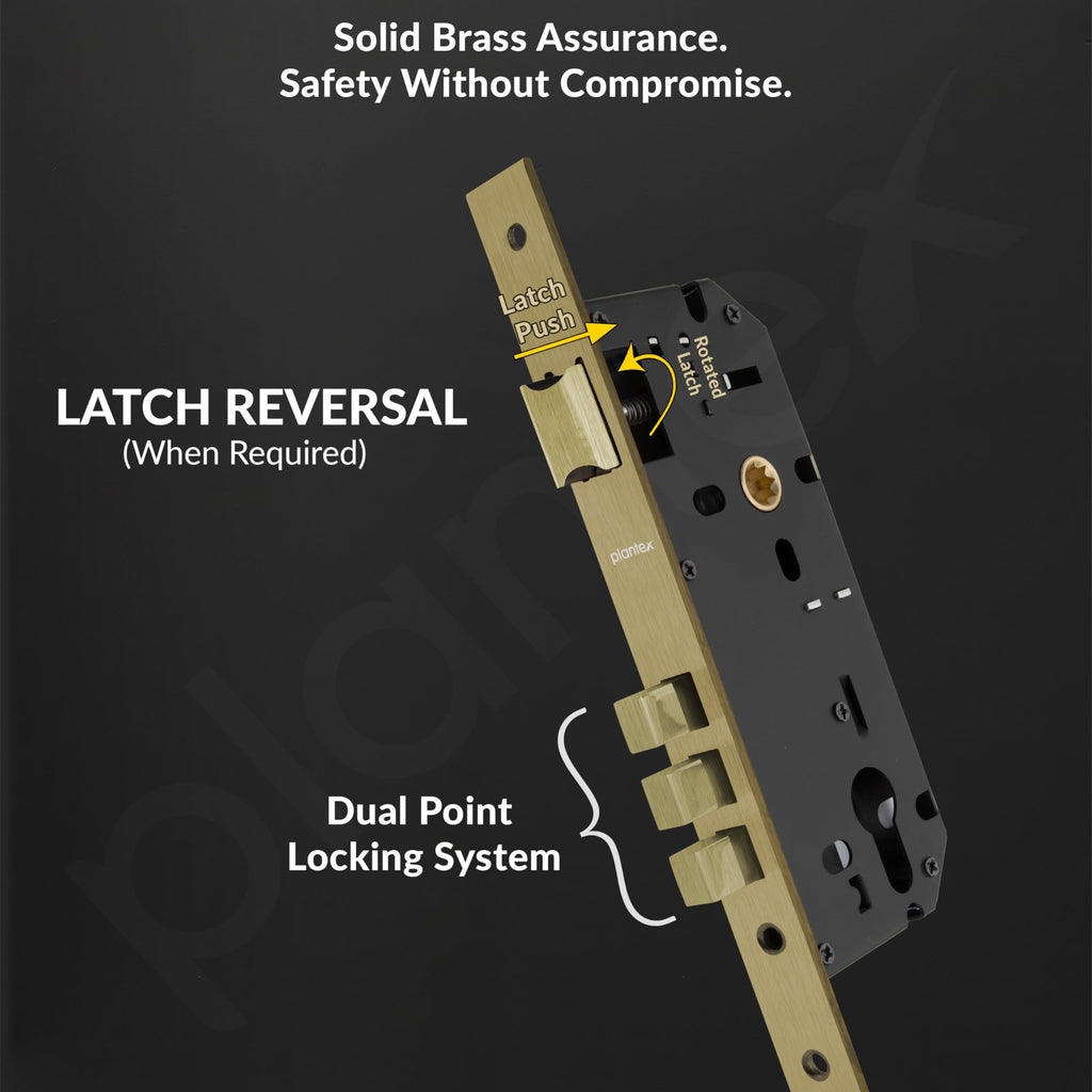 Plantex Door Lock for Home/Main Door Lock Set/Mortise Lock Set with ...