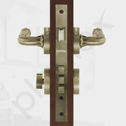 Plantex Main Door Lock/Mortise Lock for Door with 3 Years of Warranty - Robust Door Lock for Home with Brass Lock Body & Cylinder(7117 - Brass Antique)