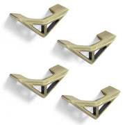 Plantex Triangle Knobs for Cabinets/Drawer Knob/Cabinet Pull-Push Knobs for Kitchen/Bedroom Drawer - Pack of 4 (Brass Antique)