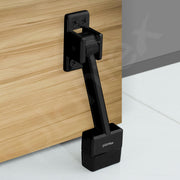 Plantex Gate Stopper for Door/5 Inch Long Door Stopper for Wooden Door/Door Stopper for Home - (Pack of 2, Black)