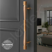 Plantex 12 Inch Main Door Handle/Stainless Steel Handle for Door/Pull-Push Handle for Home/Office/3 Years Wrranty By Plantex - Pack of 1 (APS-147, Rose Gold)